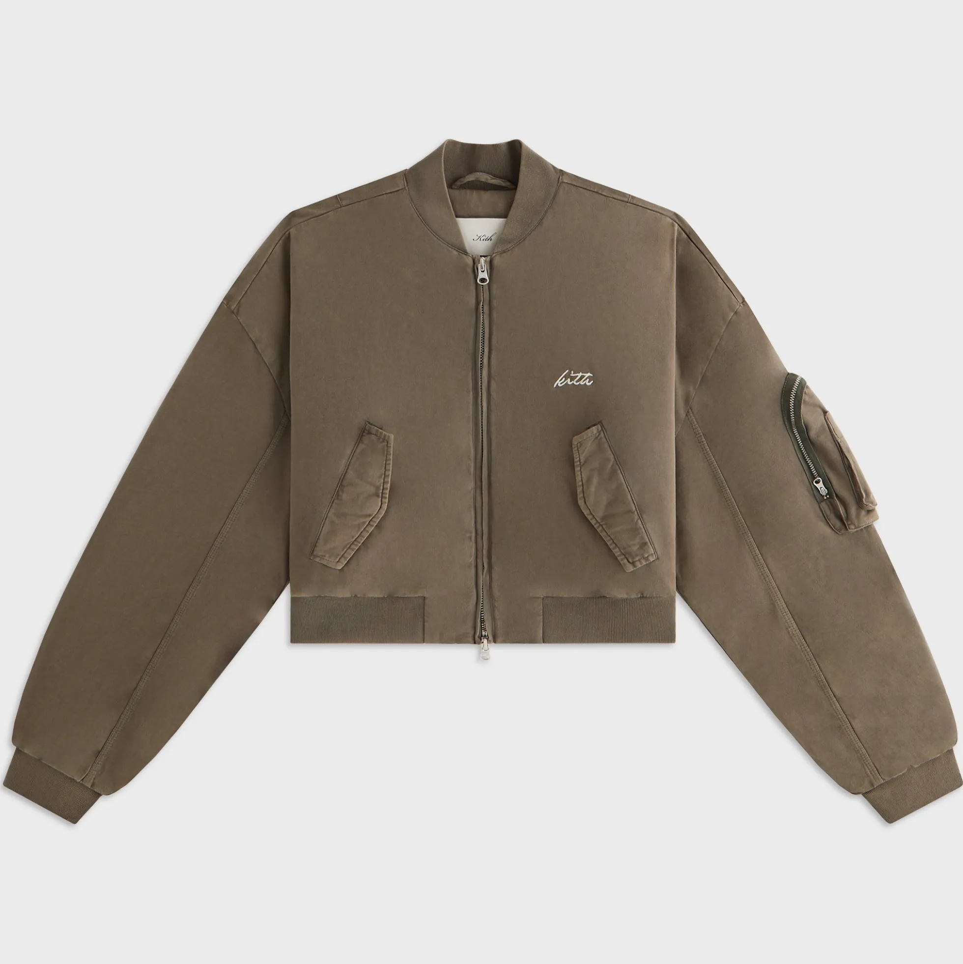 Kith Femme Loren Veste Bomber Courte en Daim