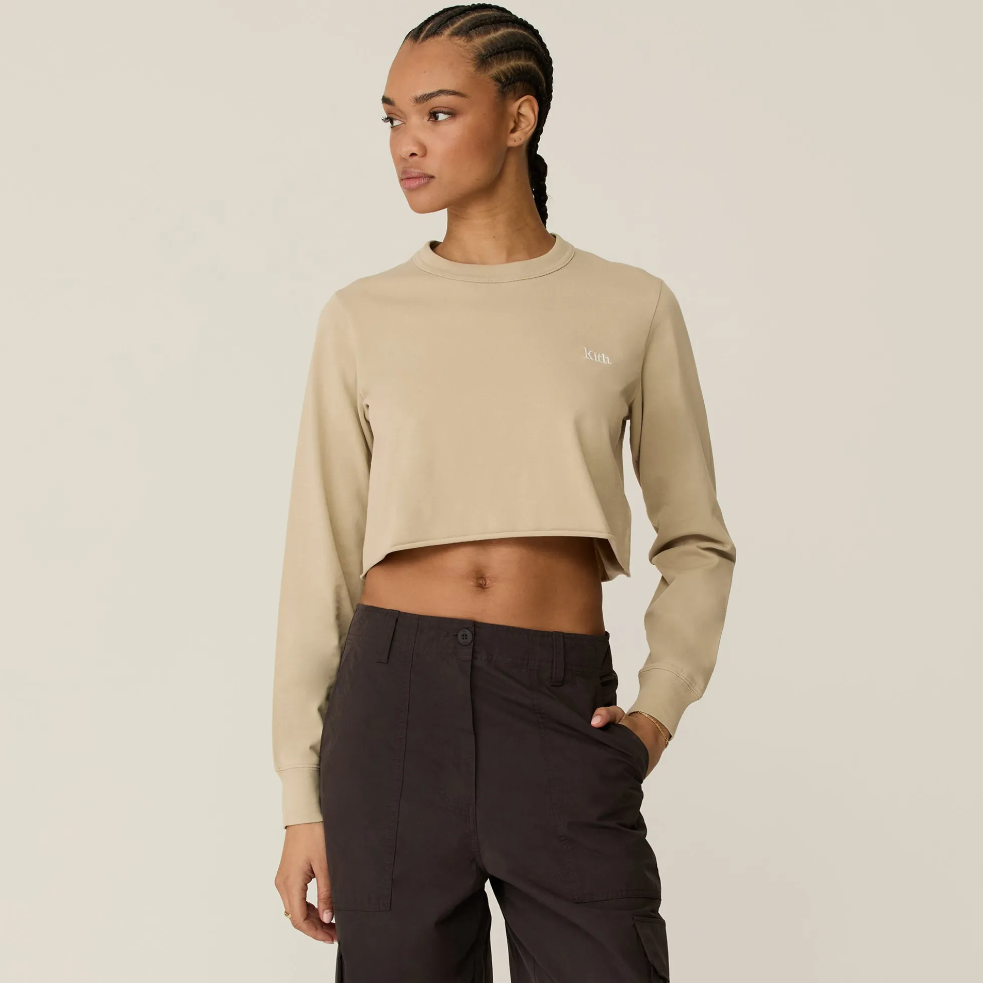 Kith Femmes Lucy II Cropped Long Sleeve Tee