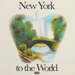 Kith for Bob Ross New York to the World Vintage Tee