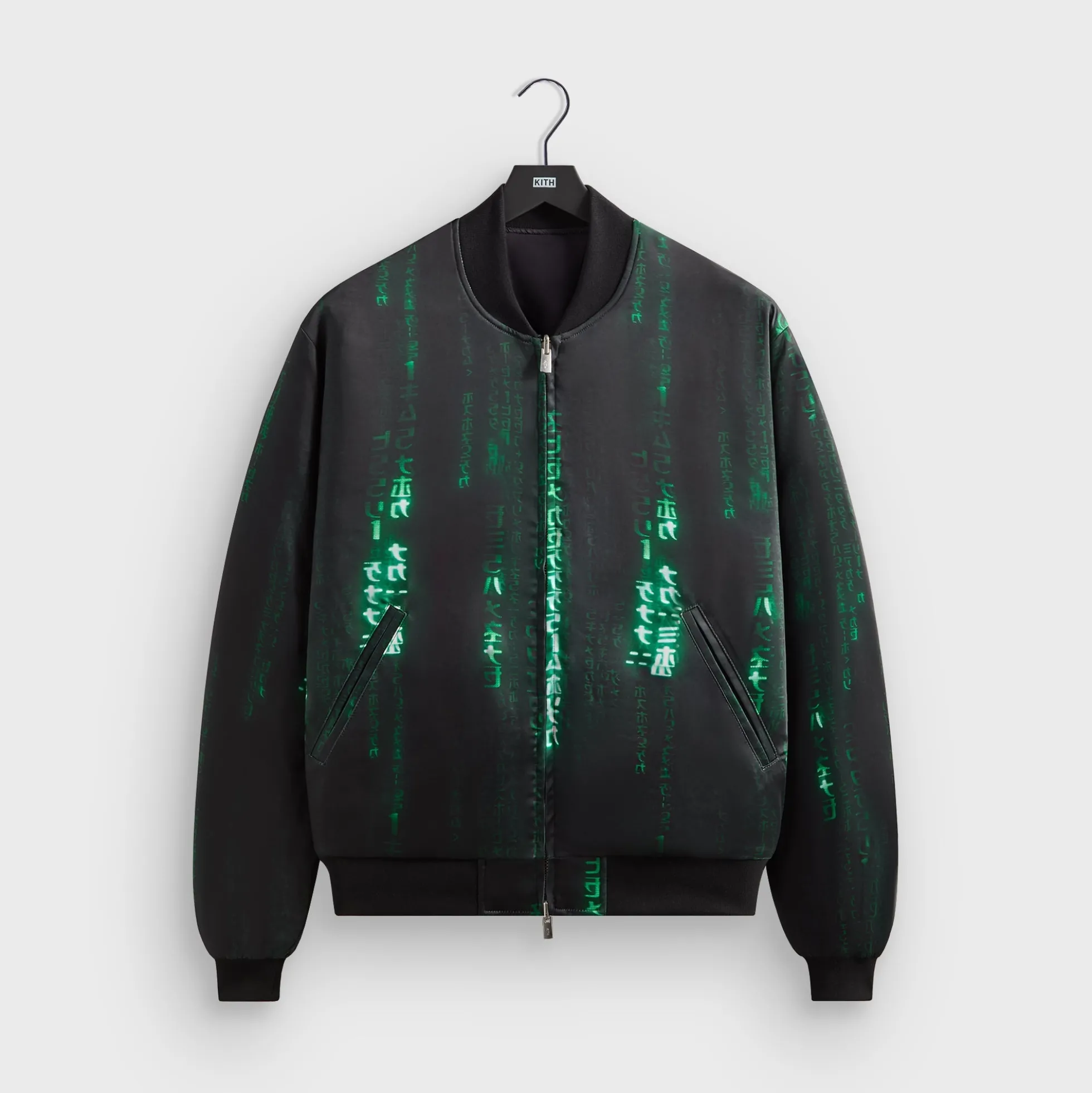 Kith for The Matrix Vance Satin Bomber Jacket