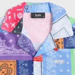 Kith Kids Bandana Splice Thompson Camp Swim Shirt