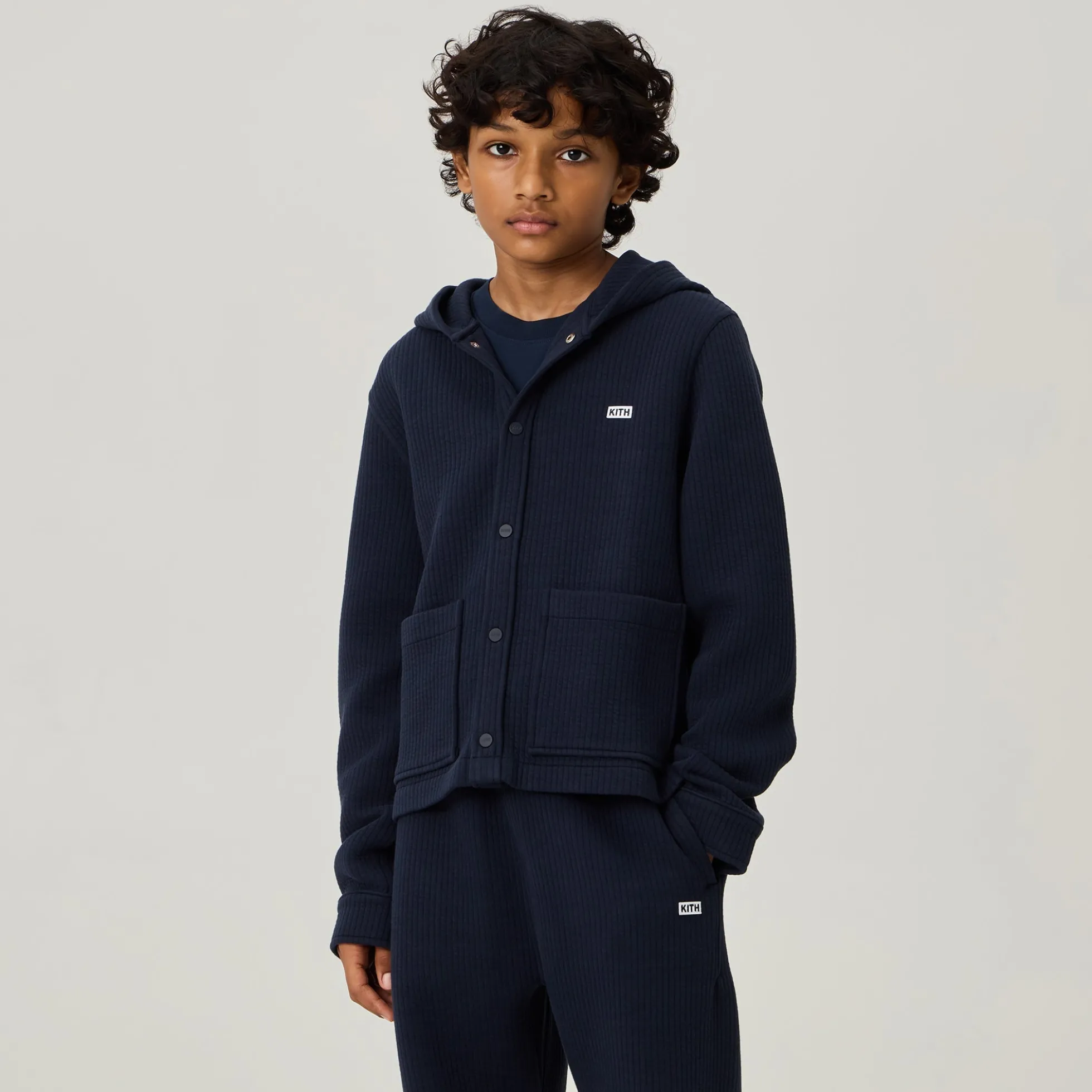 Kith Kids Ginza matelassé à capuche