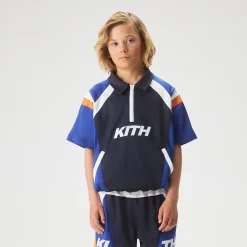 Kith Kids Linden Quarter Zip Mesh Polo