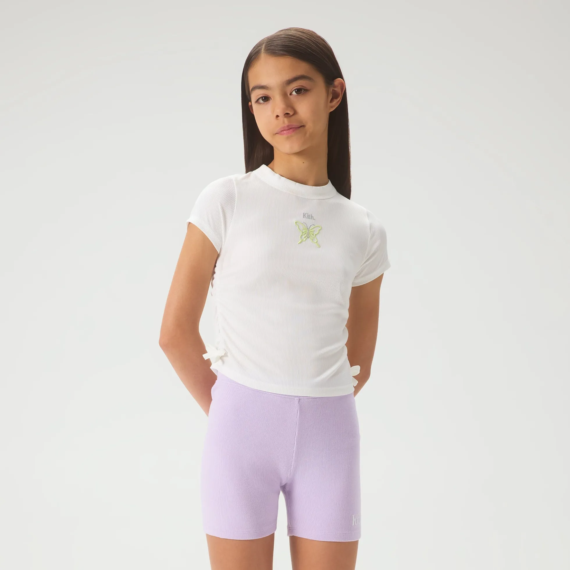 Kith Kids Mulberry Ruched Rib Tee