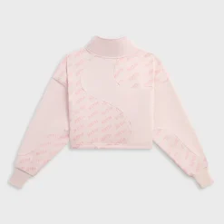Kith Kids Pull court Jasper à monogramme bloqué et fermeture éclair 1/4