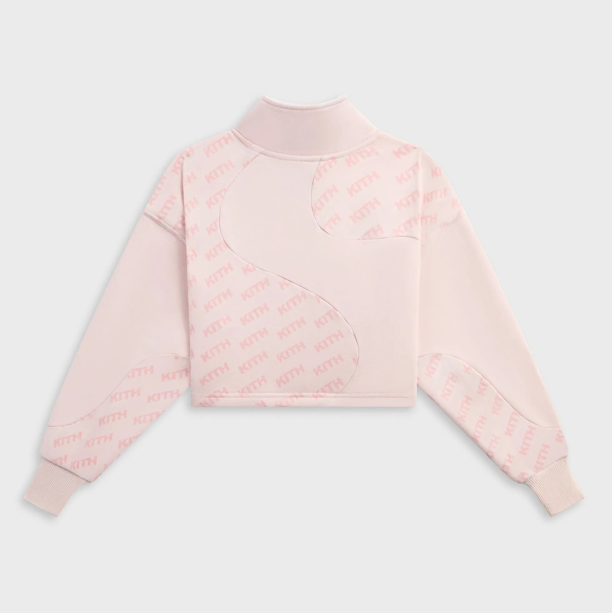 Kith Kids Pull court Jasper à monogramme bloqué et fermeture éclair 1/4