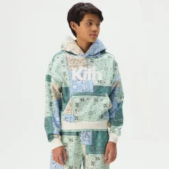 Kith Kids Sweat à capuche Nelson à motif bandana déstructuré