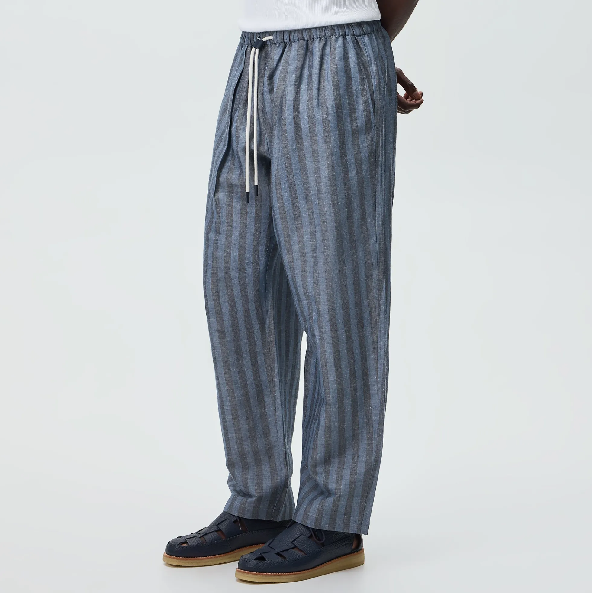Kith Spun Silk Linen Stripe Idris Pant