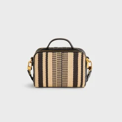 Kith Striped Raffia Double Zip Crossbody