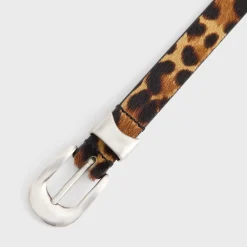 Kith Western Leopard Pony Hair Belt