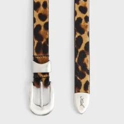 Kith Western Leopard Pony Hair Belt