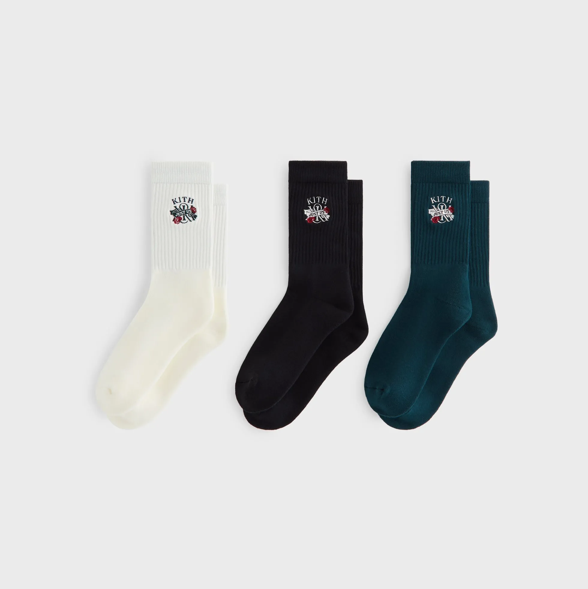 Lot de 3 paires de chaussettes en coton Kith Just Us