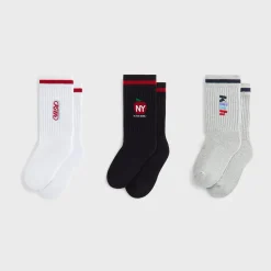 Lot de 3 paires de chaussettes Kith Kids à motifs multicolores