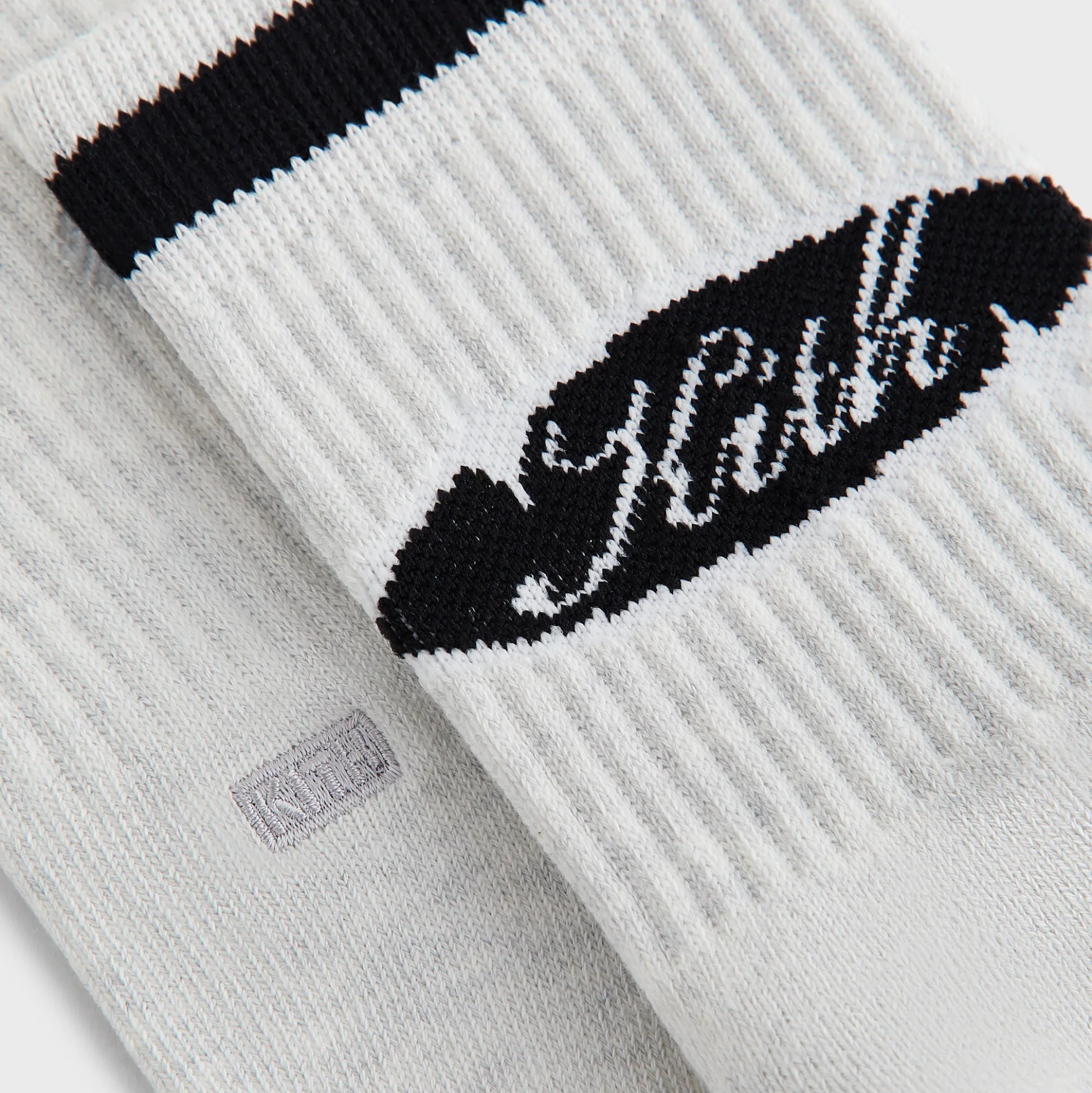 Lot de 3 paires de chaussettes mi-mollet rayées en coton Kith