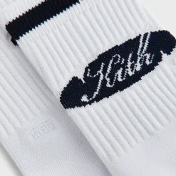 Lot de 3 paires de chaussettes mi-mollet rayées en coton Kith