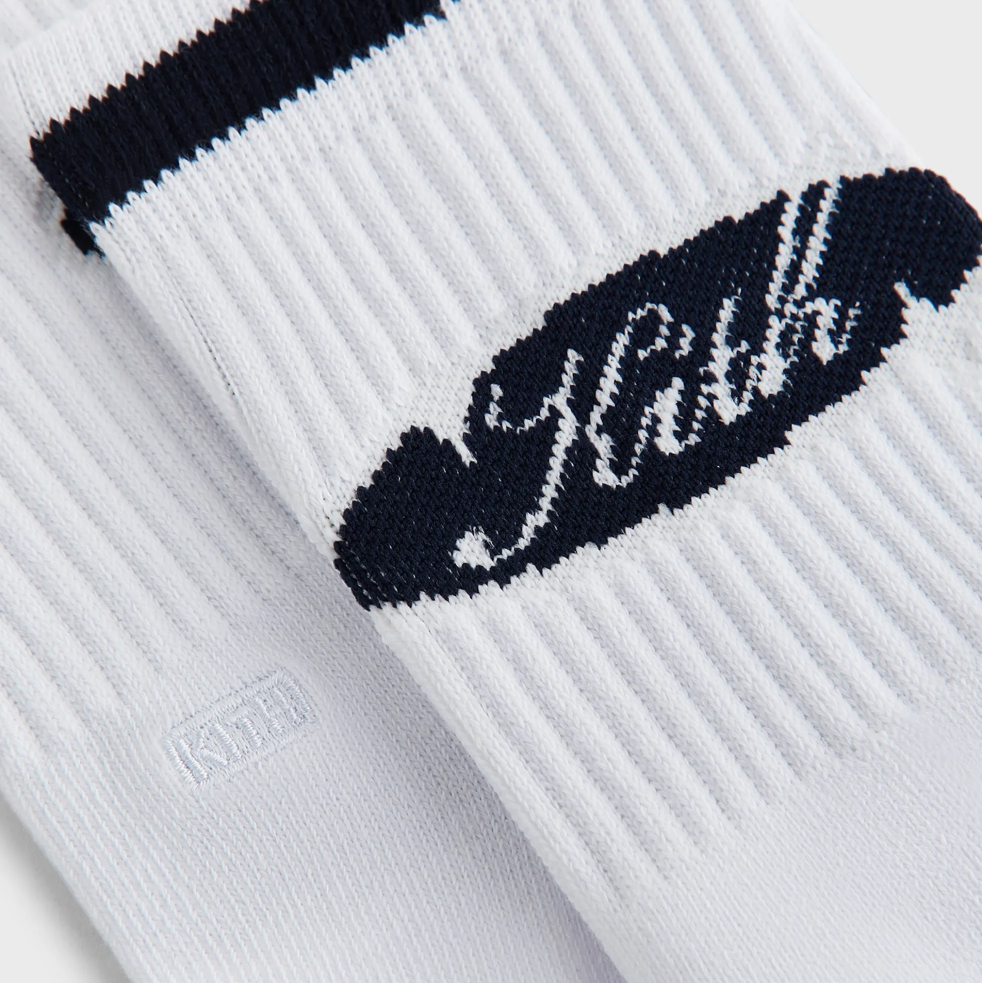 Lot de 3 paires de chaussettes mi-mollet rayées en coton Kith