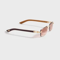 Lunettes de soleil rectangulaires