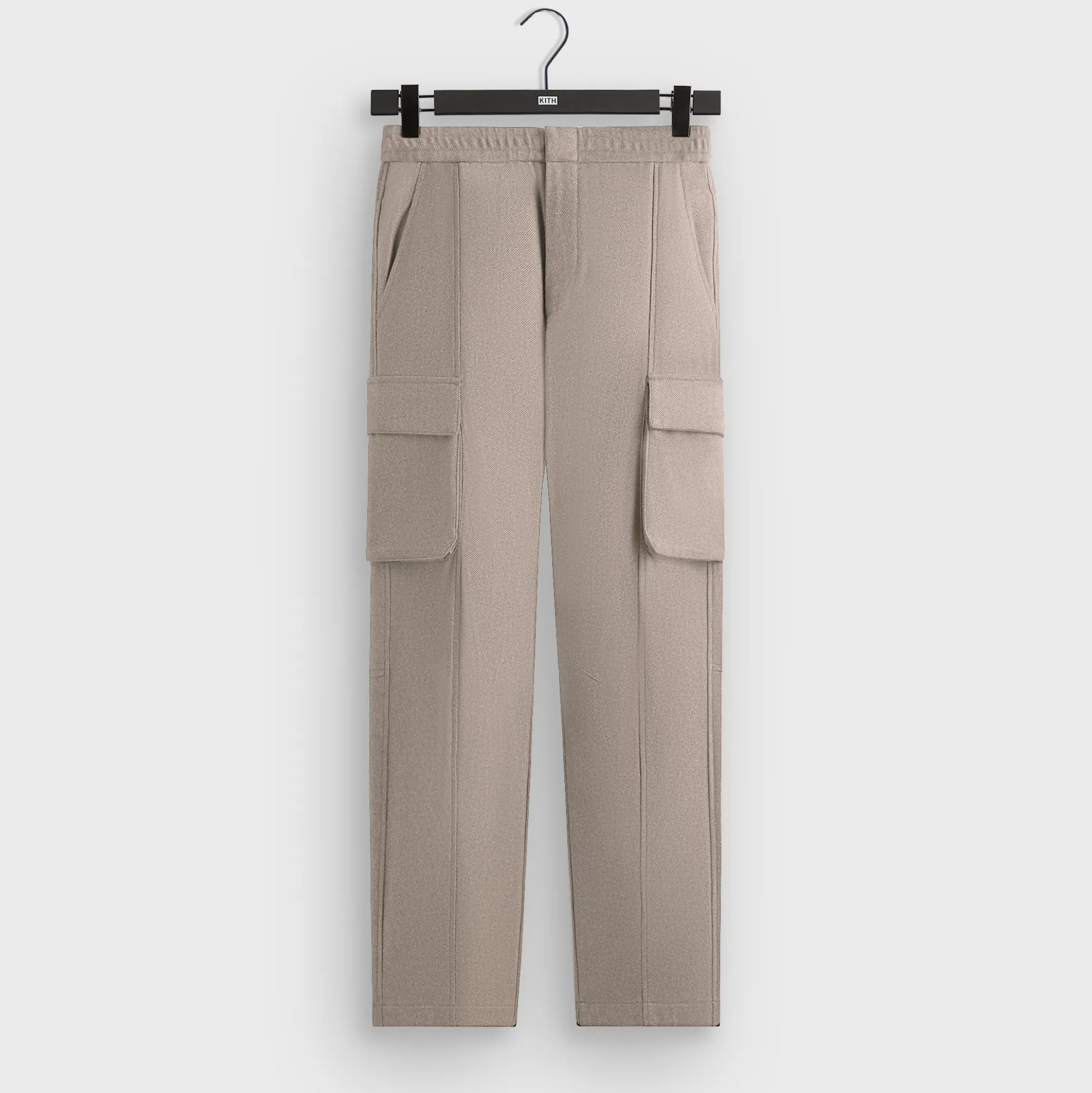 Pantalon cargo plissé Elias en sergé de laine Kith