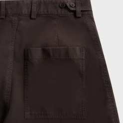 Pantalon en coton compact double tissage surteint