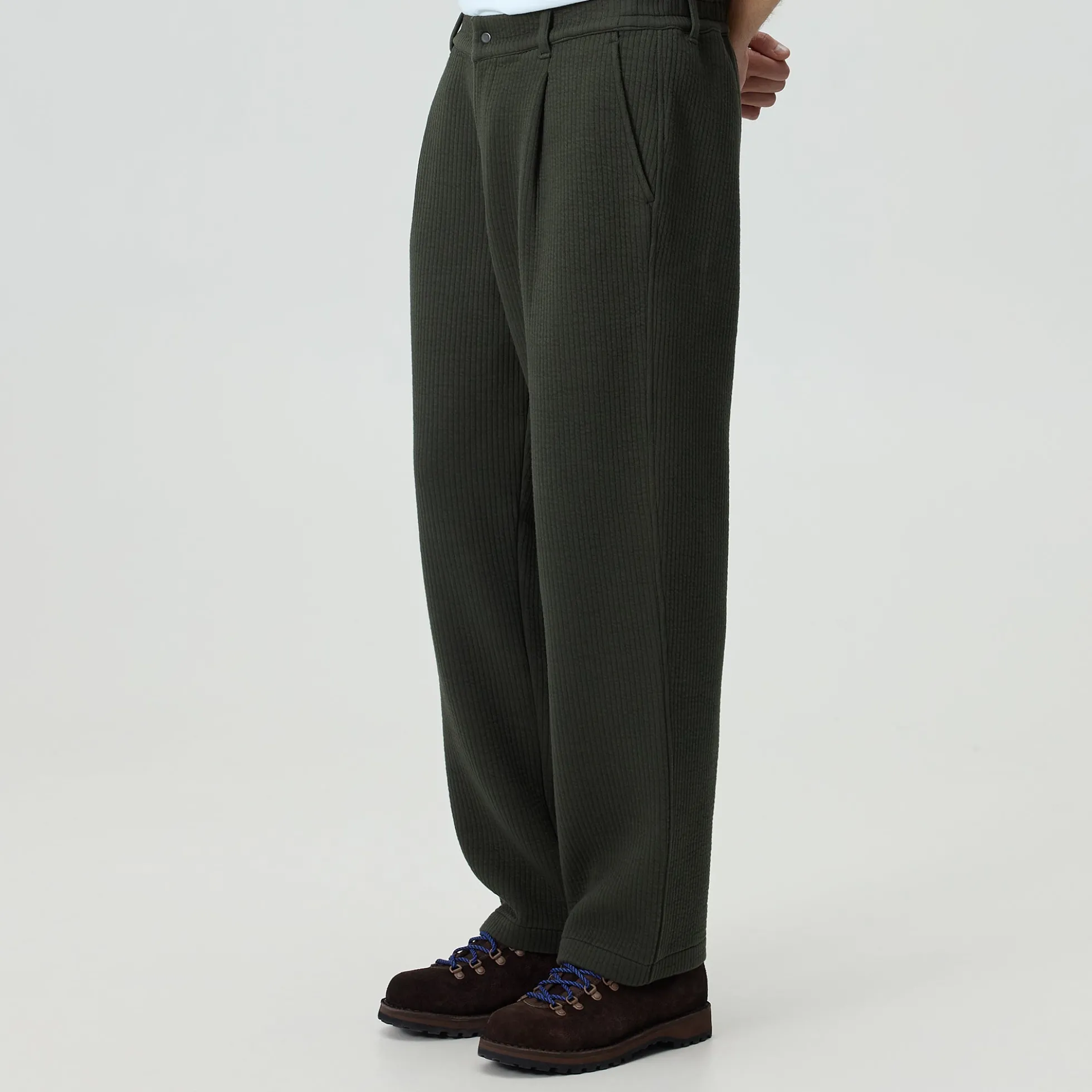 Pantalon Garrison en interlock rayé Kith