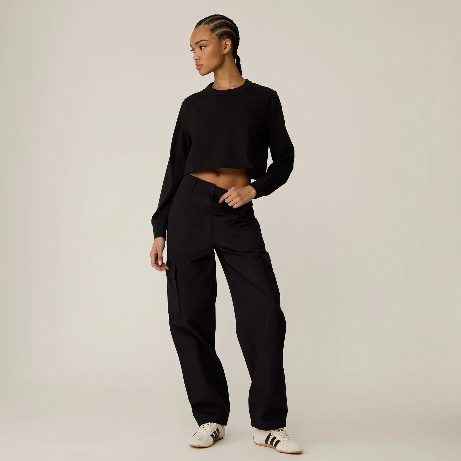 Pantalon utilitaire en coton et nylon Evans pour femme Kith