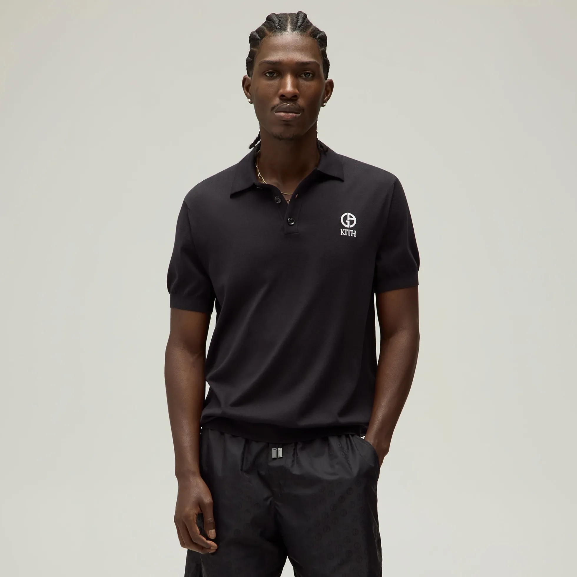 Polo en maille Tilden de Giorgio Armani & Kith