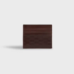Porte-cartes en cuir monogrammé Kith