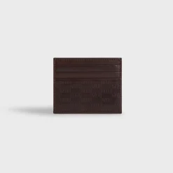 Porte-cartes en cuir monogrammé Kith