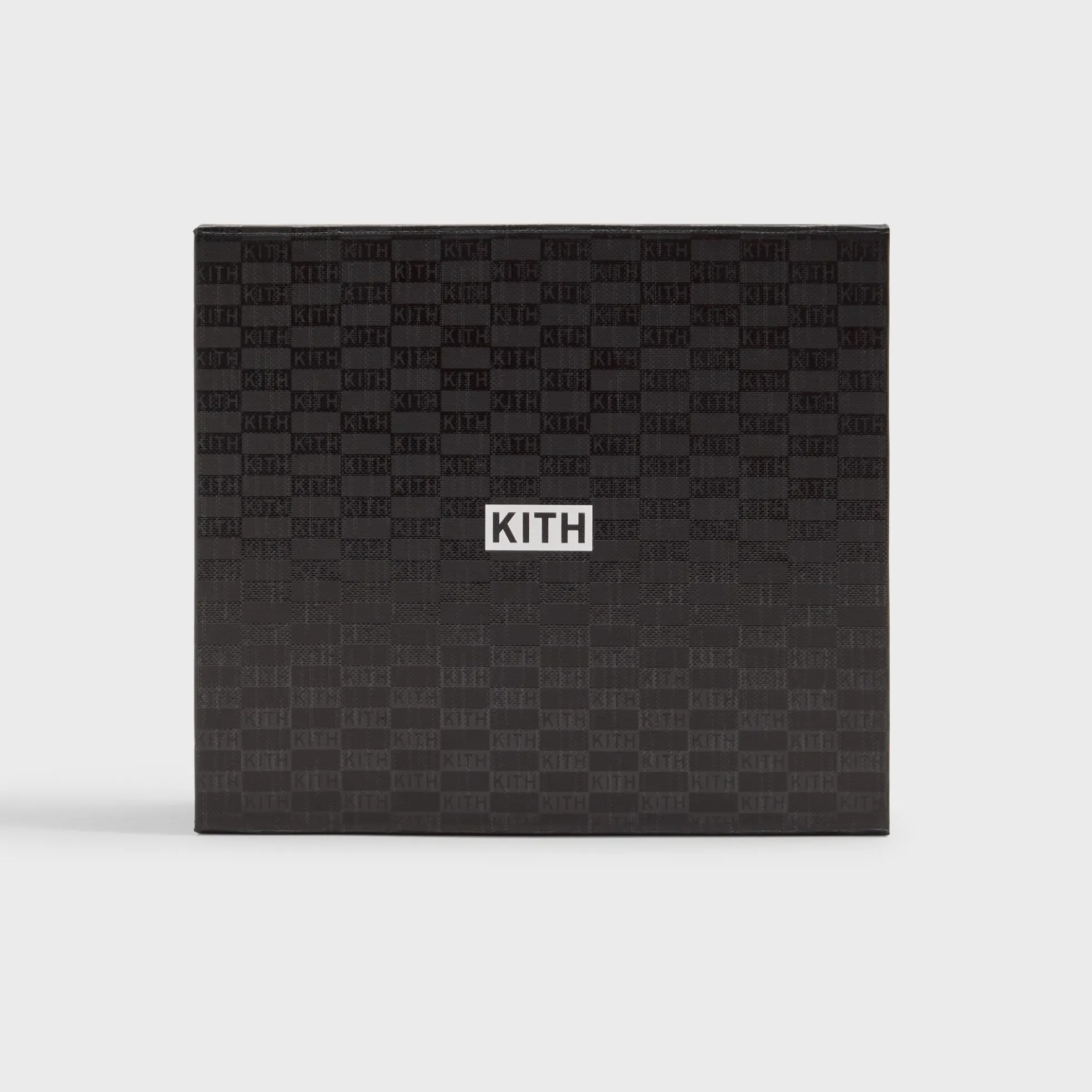 Porte-cartes en daim monogramme Kith