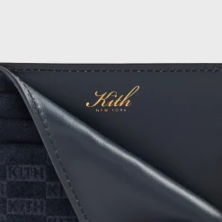 Porte-cartes Kith Monogram en daim