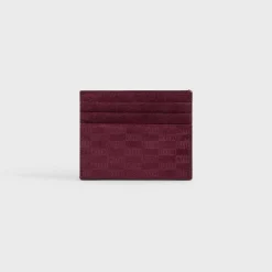 Porte-cartes Kith Monogram en daim