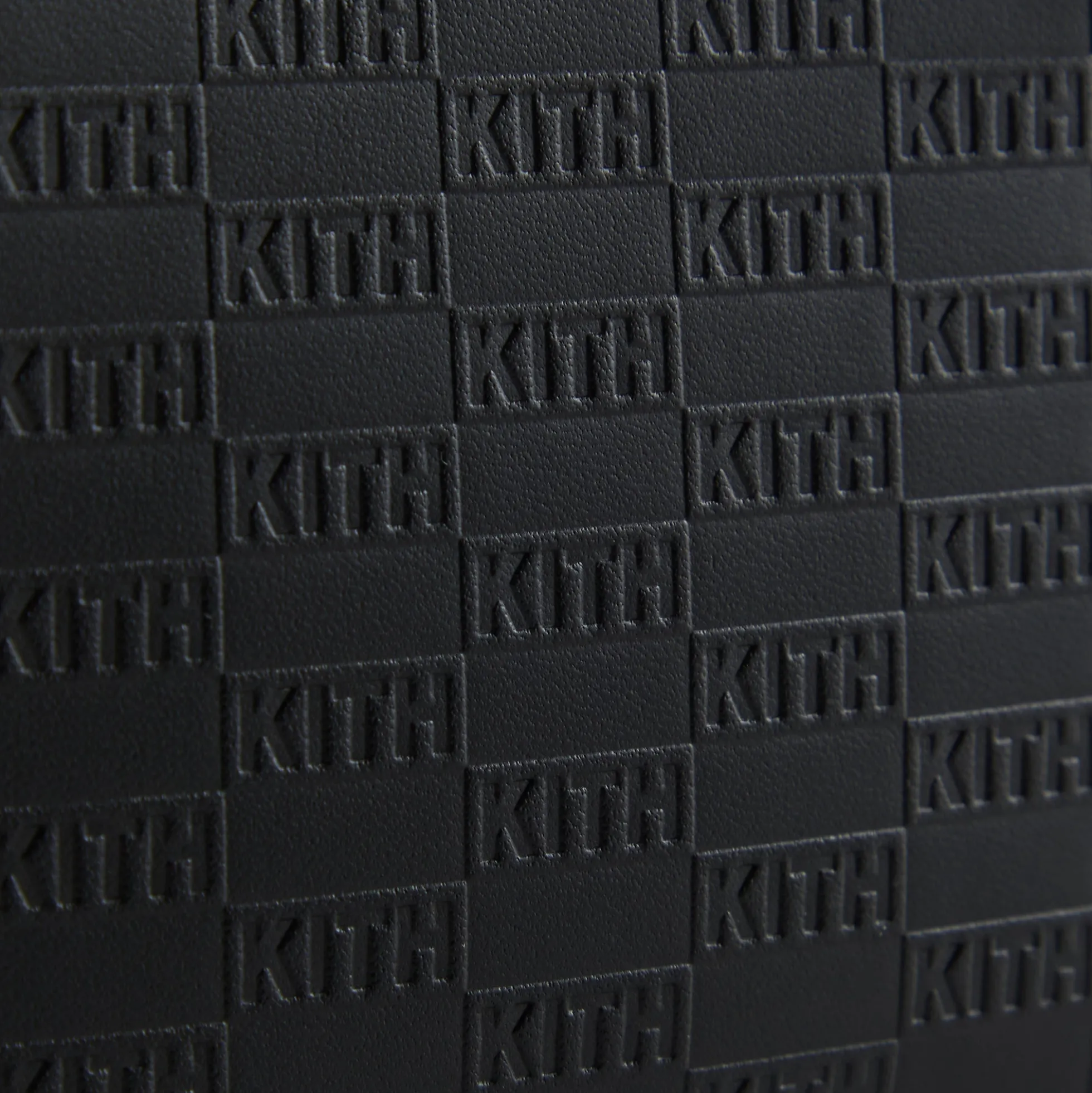 Portefeuille Kith Monogram en cuir à demi-fermeture éclair