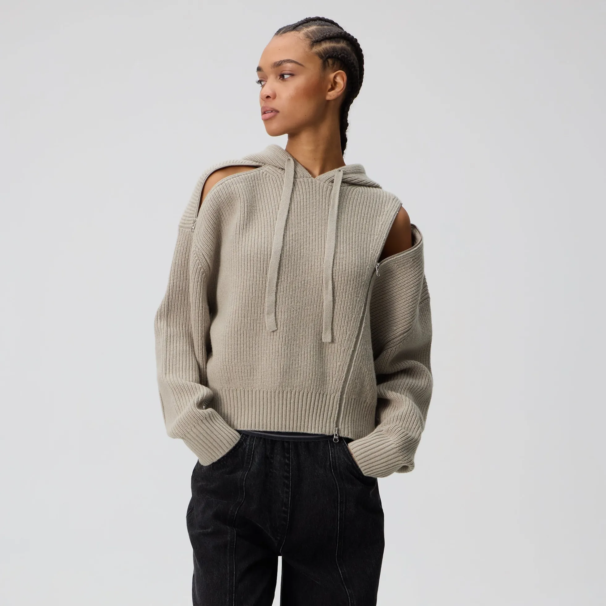 Pull à capuche zippé Kith Juni pour femme