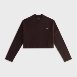 Pull court à col en V Anja pour femme de Kith