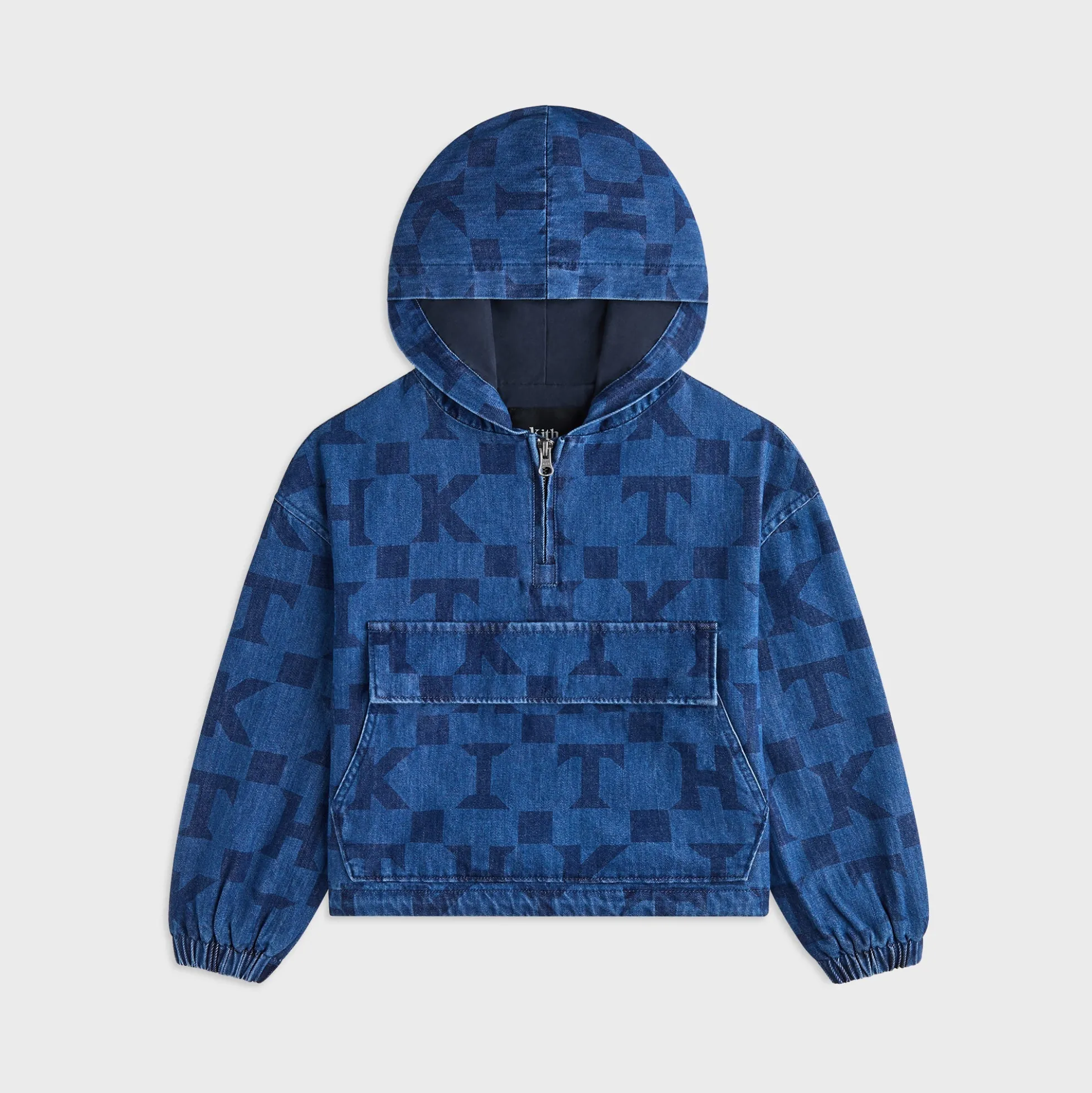 Pull en denim monogrammé Harrison de Kith Kids