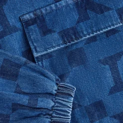 Pull en denim monogrammé Harrison de Kith Kids
