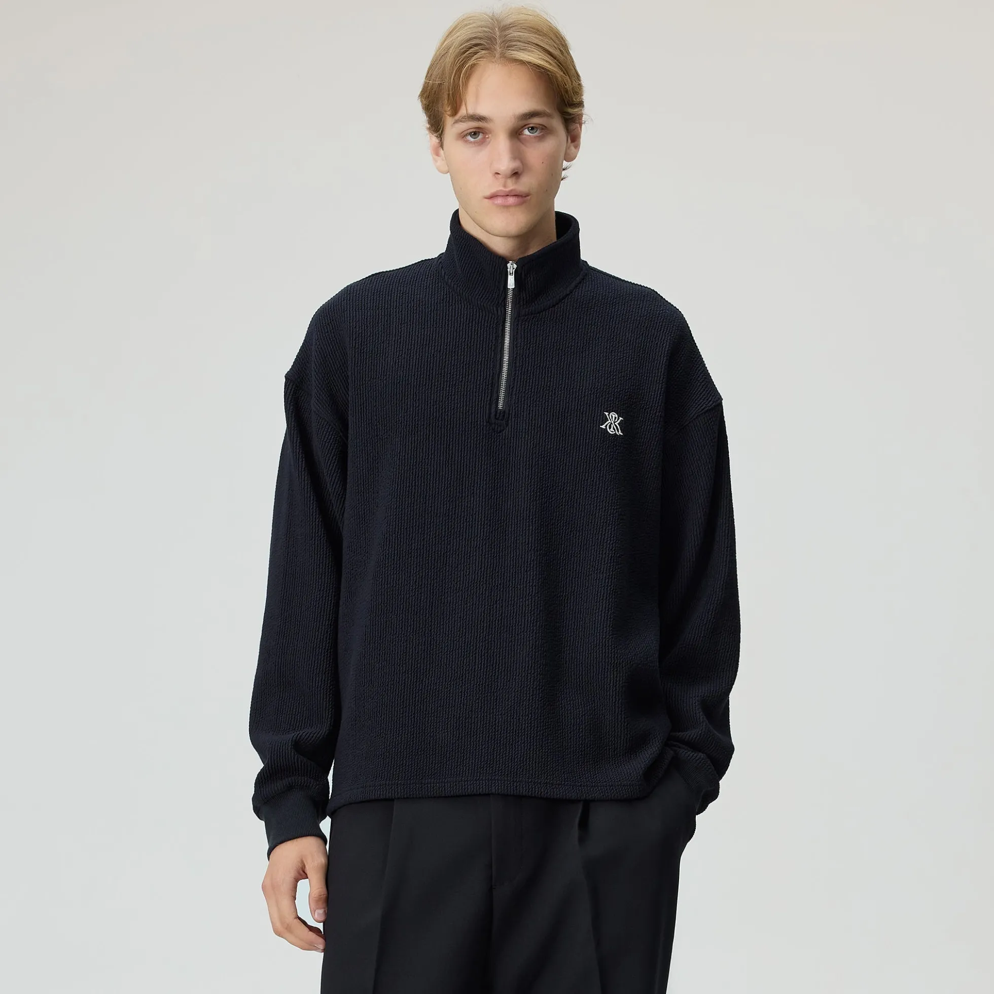 Pull Kith Nelson à col zippé en maille côtelée épaisse