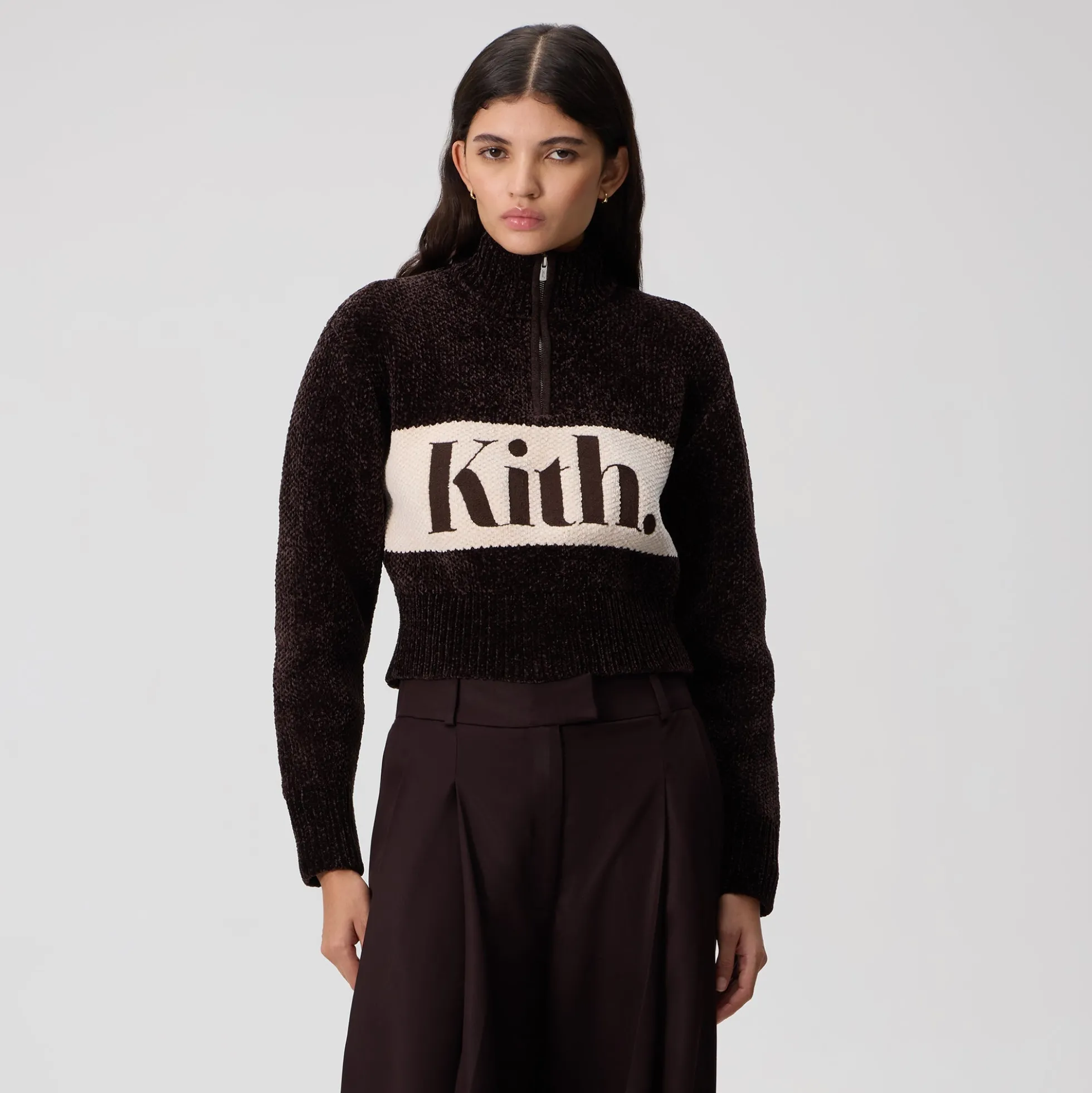 Pull Kith pour femme Hunter II en chenille à quart de zip