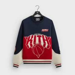 Pull Kith pour les New York Knicks, multicolore vintage, col rond