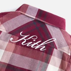 Robe Chemise à Carreaux à Manches Longues pour Enfants Kith
