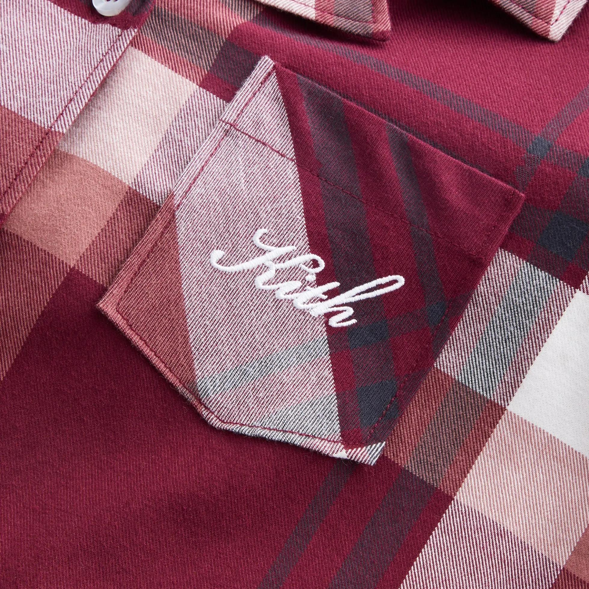 Robe Chemise à Carreaux à Manches Longues pour Enfants Kith