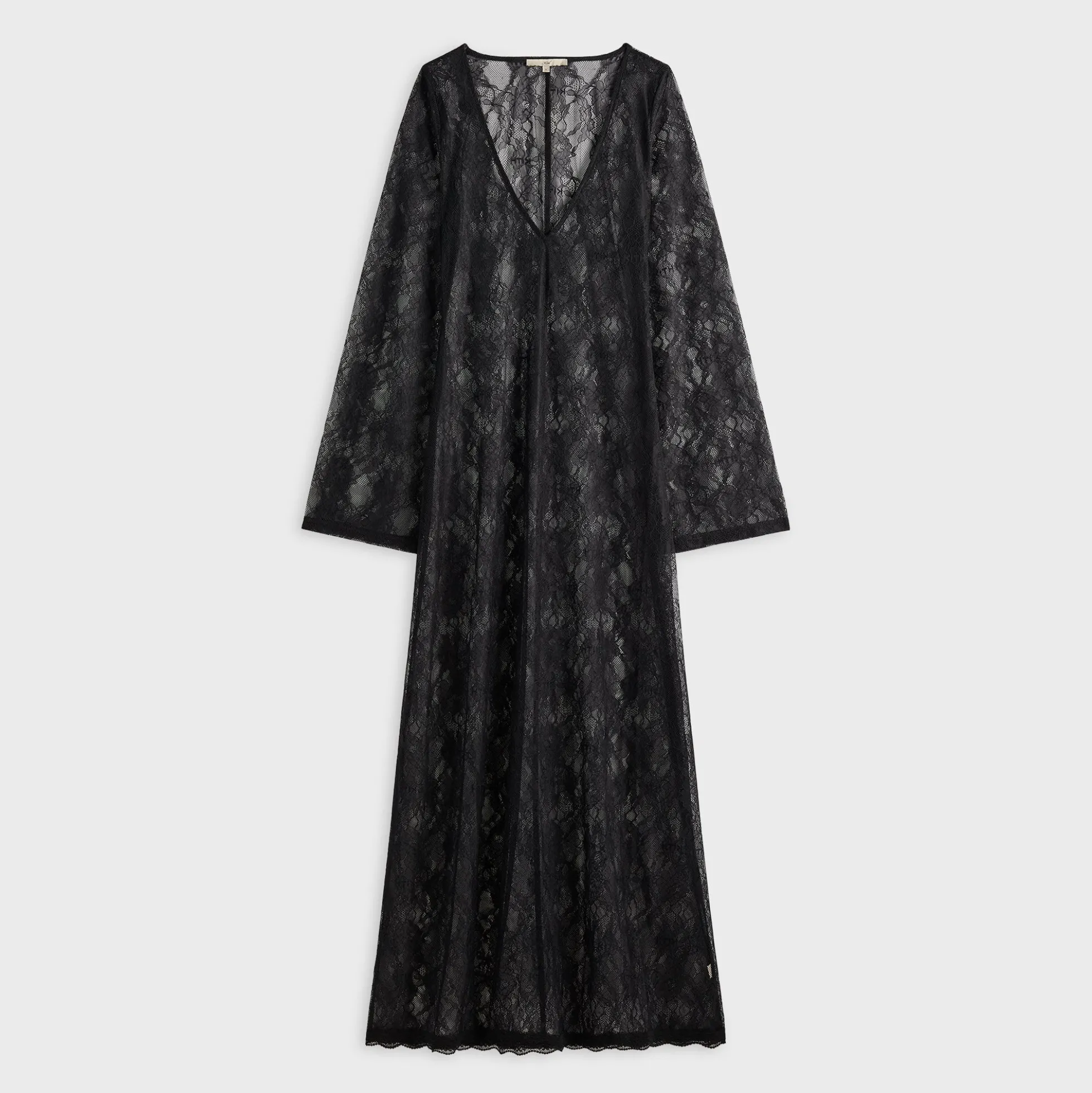 Robe longue en dentelle à col V Lyla de Lisa for Kith pour femme