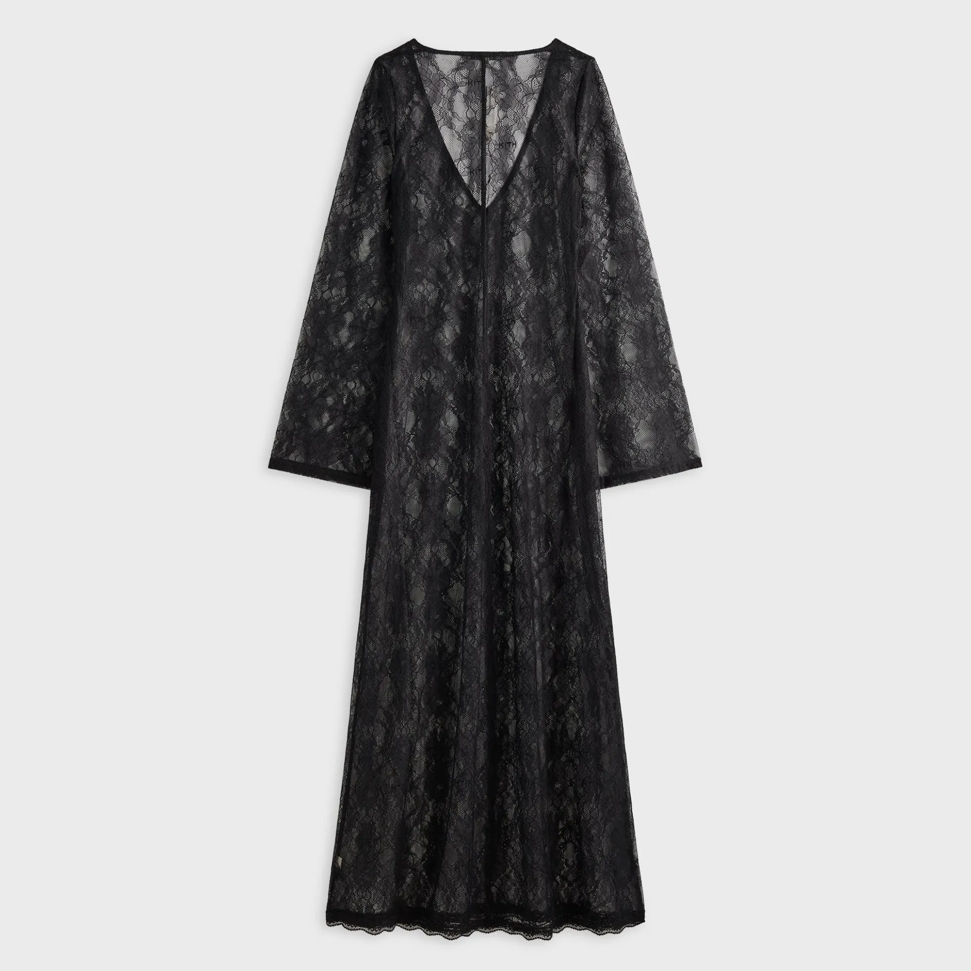 Robe longue en dentelle à col V Lyla de Lisa for Kith pour femme