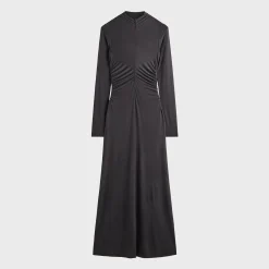 Robe longue Kith Harin en cupro pour femme