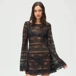 Robe mini en dentelle à logo Odette Lisa for Kith pour femme