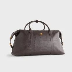 Sac de voyage Kith en cuir embossé façon crocodile