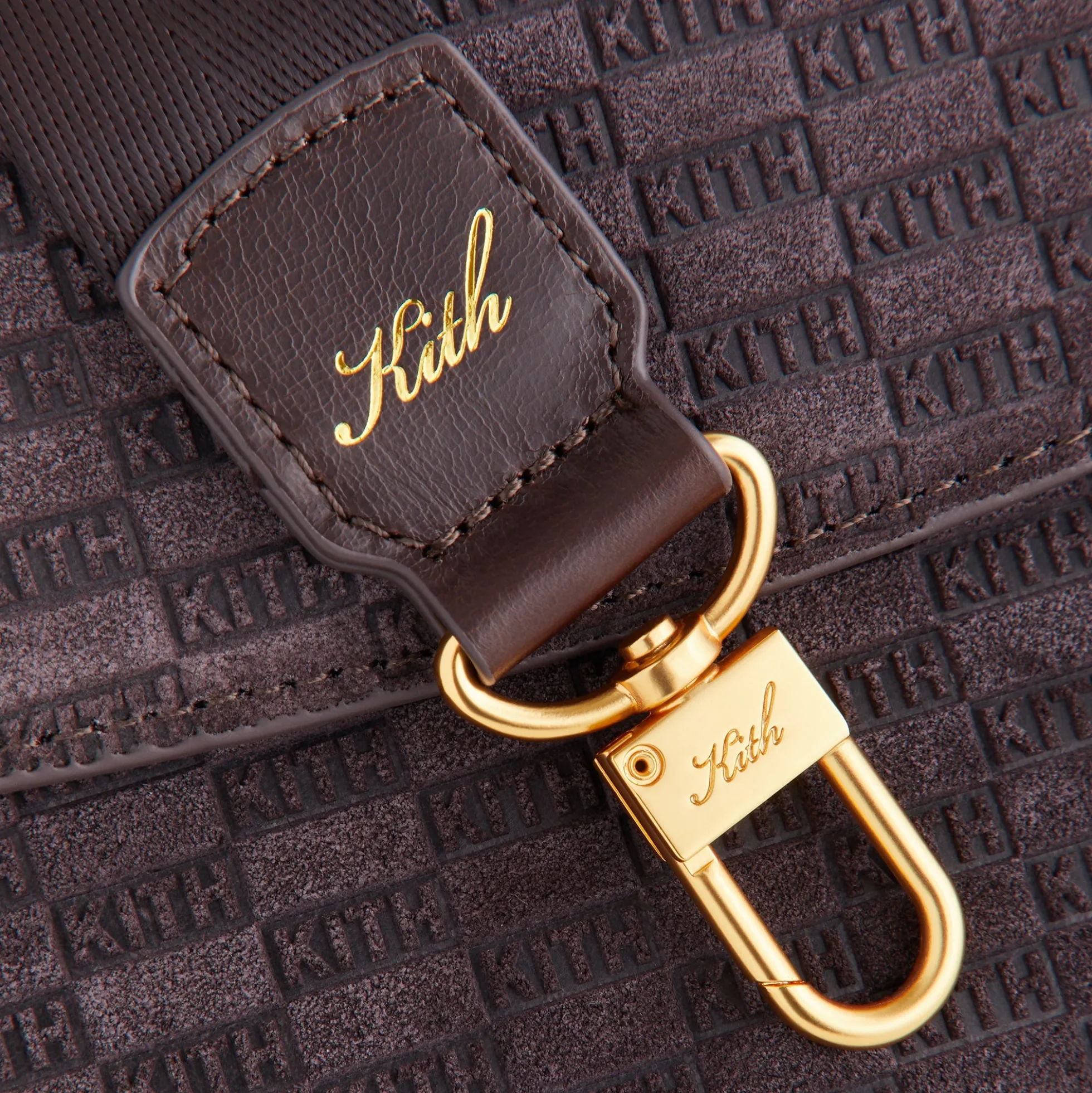 Sac enveloppe en daim Kith Monogram K20