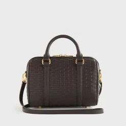 Sac Kith pour femme en cuir lisse monogrammé Harlowe