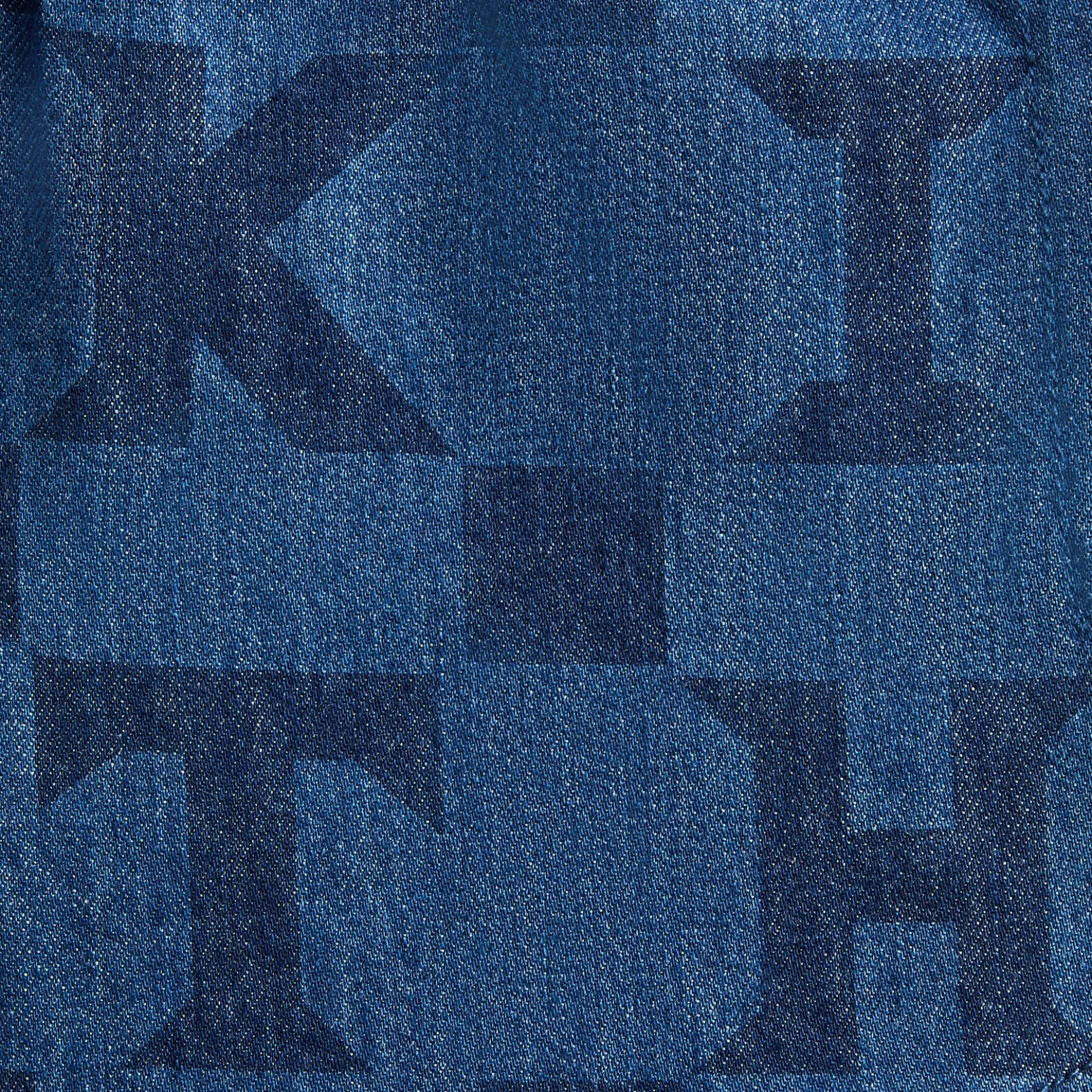 Short en jean monogrammé Kith Kids