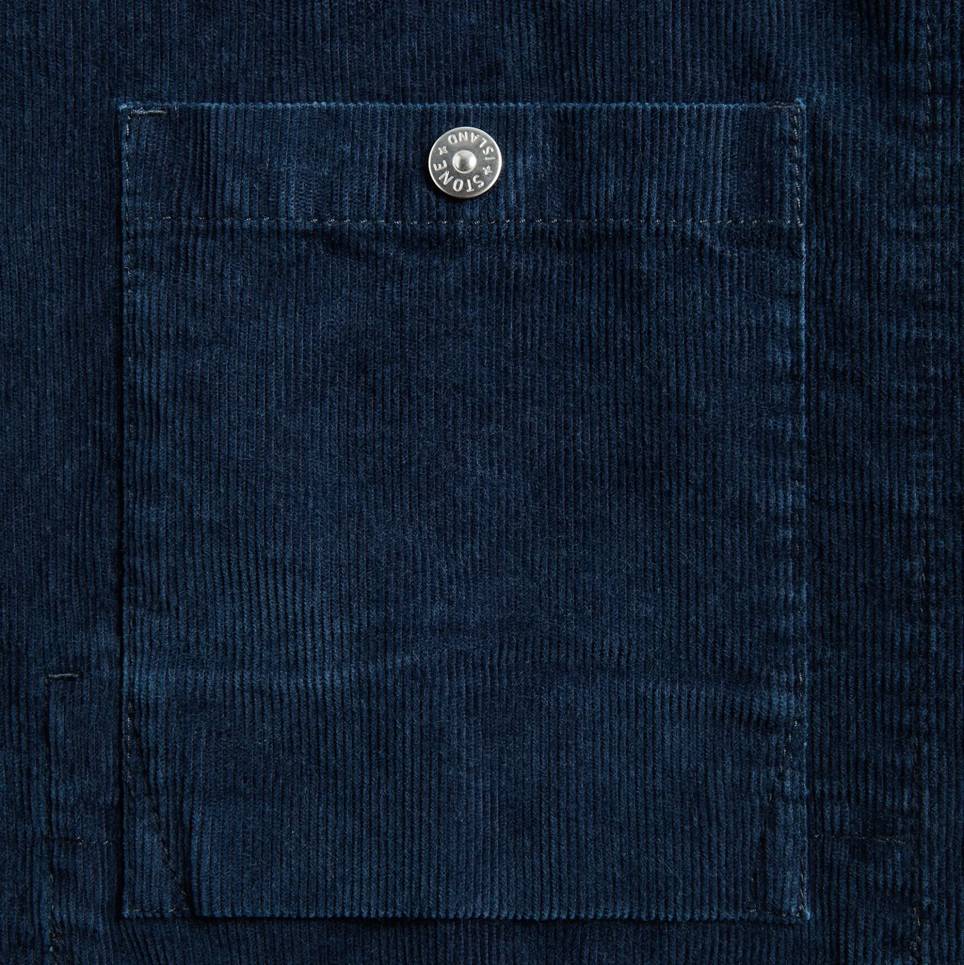 Surchemise en velours côtelé de coton avec logo appliqué